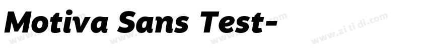 Motiva Sans Test字体转换 Motiva Sans Test字体转换